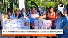 No al ajuste en discapacidad: Posadas se sumó a la jornada de movilización