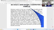 Legislazione e politiche per i minori e per la famiglia