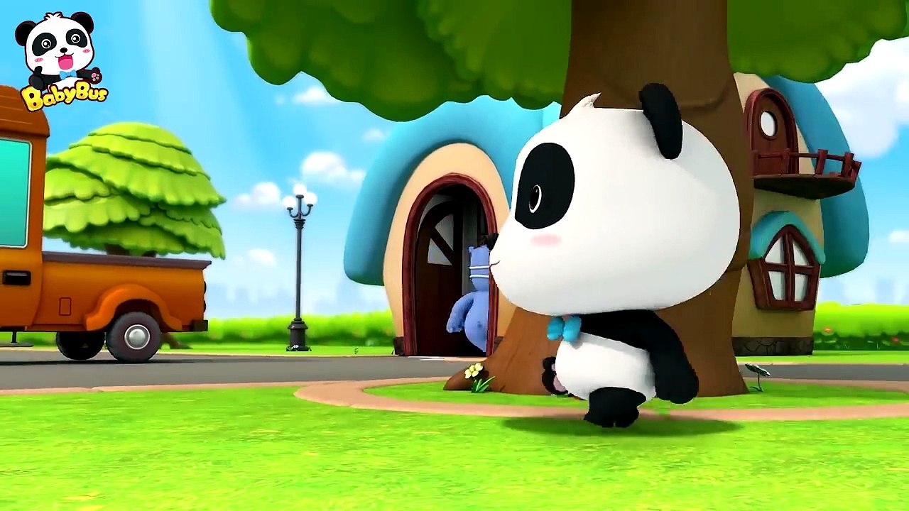 Baby Panda Police Catches Thief _ Kids Cartoon...