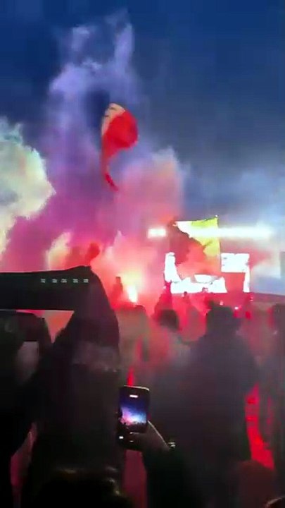 Atalanta-Lazio, i cori dei tifosi biancocelesti a Tor di Quinto