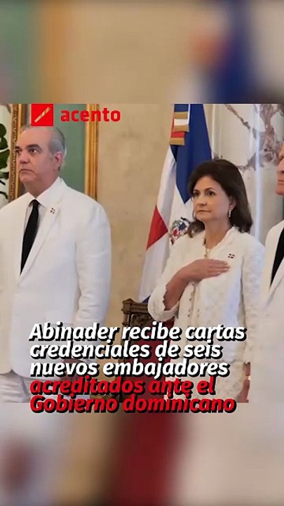 Abinader recibe cartas credenciales de seis nuevos embajadores acreditados ante el Gobierno dominicano