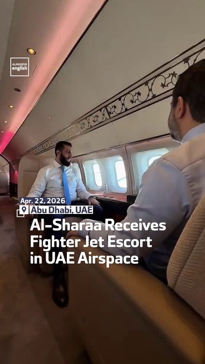 Al-Sharaa Receives Fighter Jet Escort In UAE Airspace
