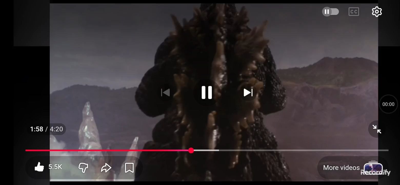 Godzilla vs SpaceGodzilla no sound cut