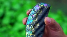 Traditional Comb Made of Shells & Gold! 🐚🏅 #shorts
