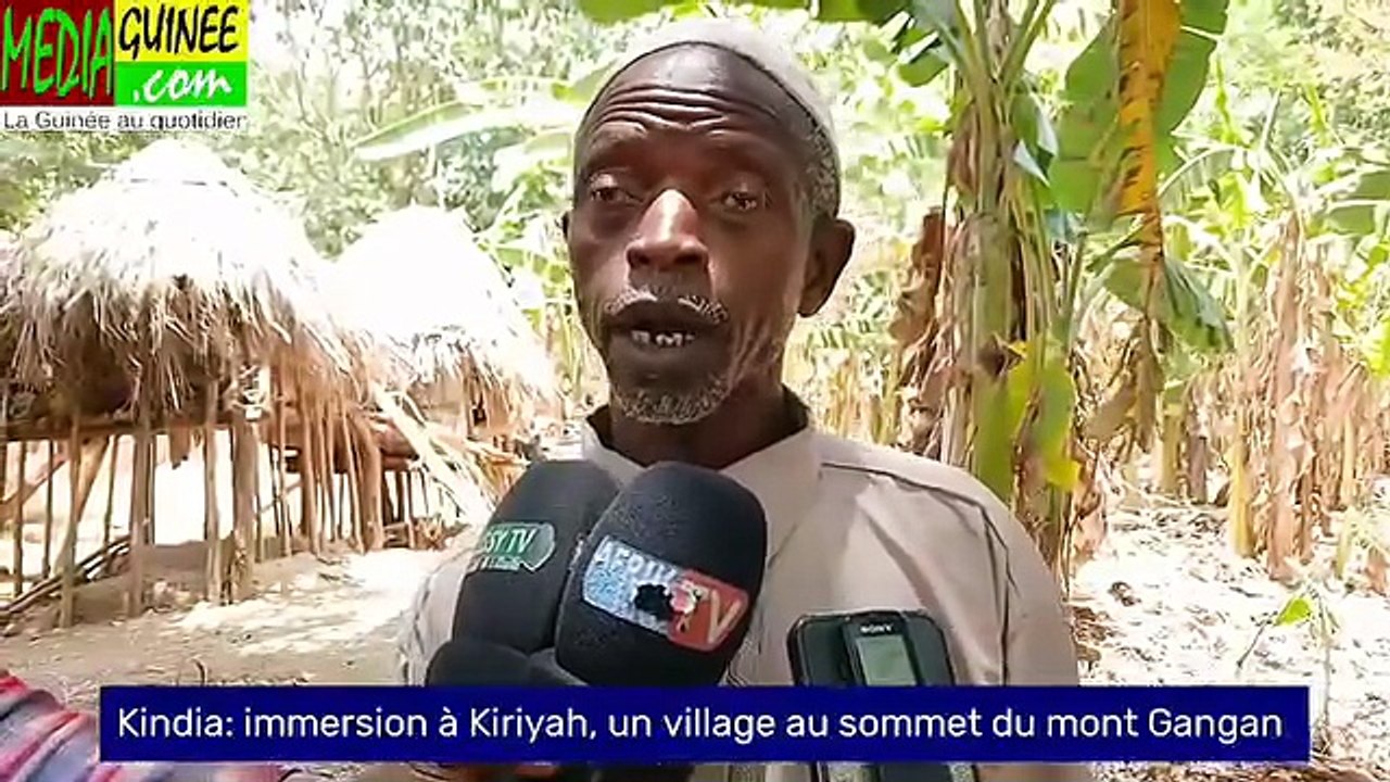 🟢 #Kindia 👉🏿 #Kiriya, un village perché au sommet du mont Gangan, est totalement enclavé. L’accès y est extrêmement difficile