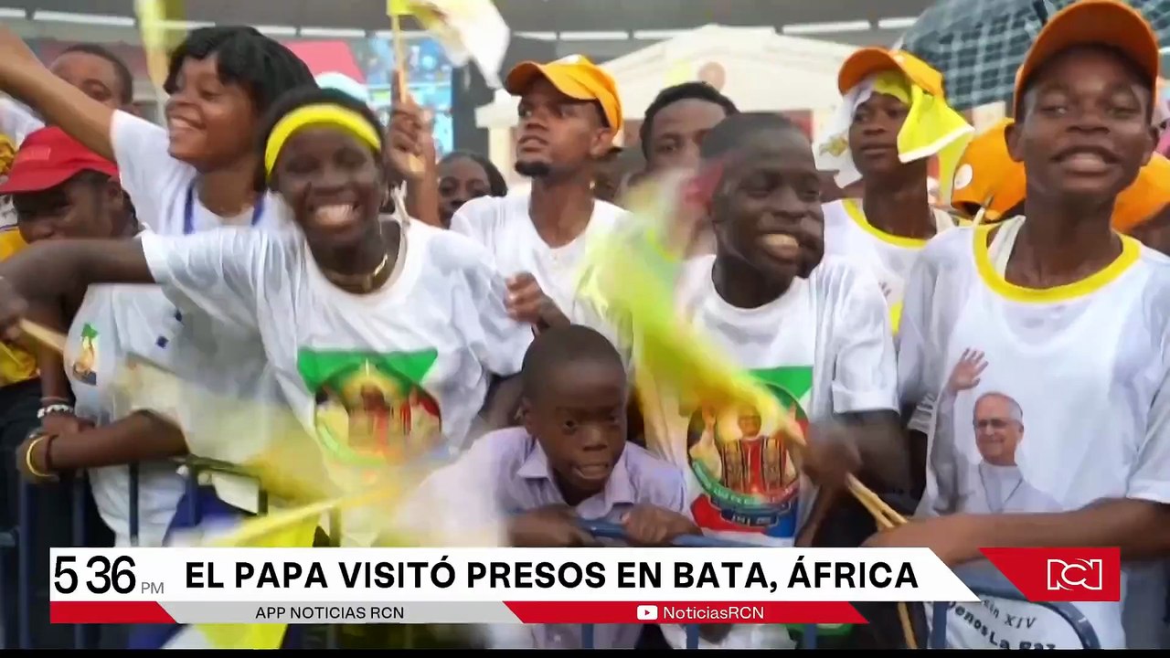 Así fue la visita del papa León XIV a los presos en Bata, Guinea Ecuatorial