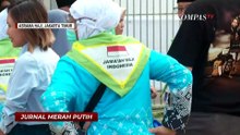 Tangis Bahagia Jemaah Haji Kloter 3 di Asrama Haji Pondok Gede Jelang Terbang ke Tanah Suci | JMP