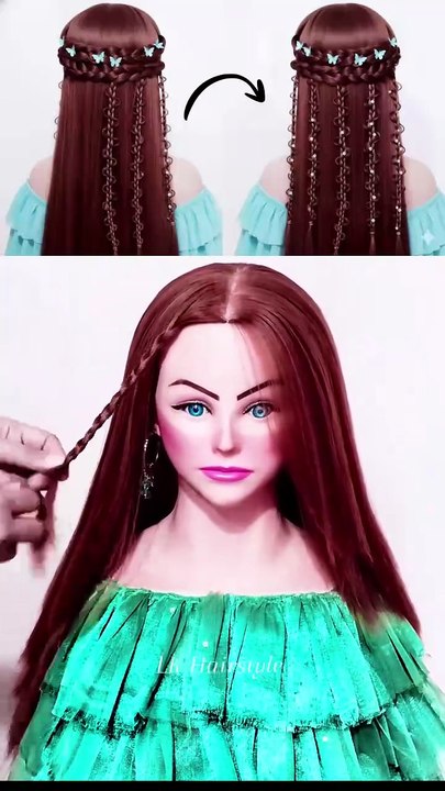 Easy open hairstyle for girls