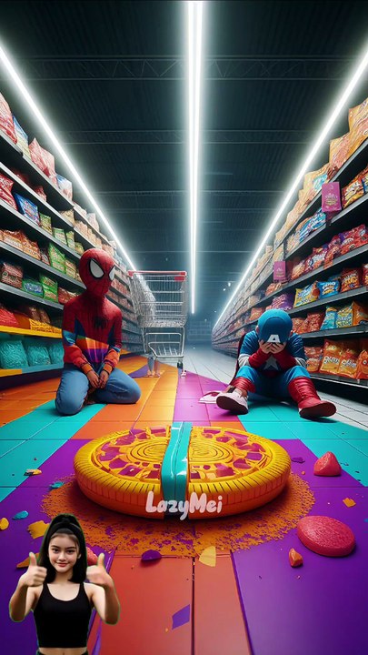 🔥 Evolution of Spiderman 😍 Giant OREO ✅ #spiderman #marvel #avengers #captainamerica