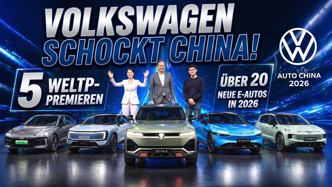 Volkswagen China Offensive 2026 mit 20+ neuen Elektroautos
