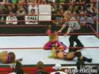 Mickie vs. Beth; Melina attacks Beth (6.09.08 RAW)