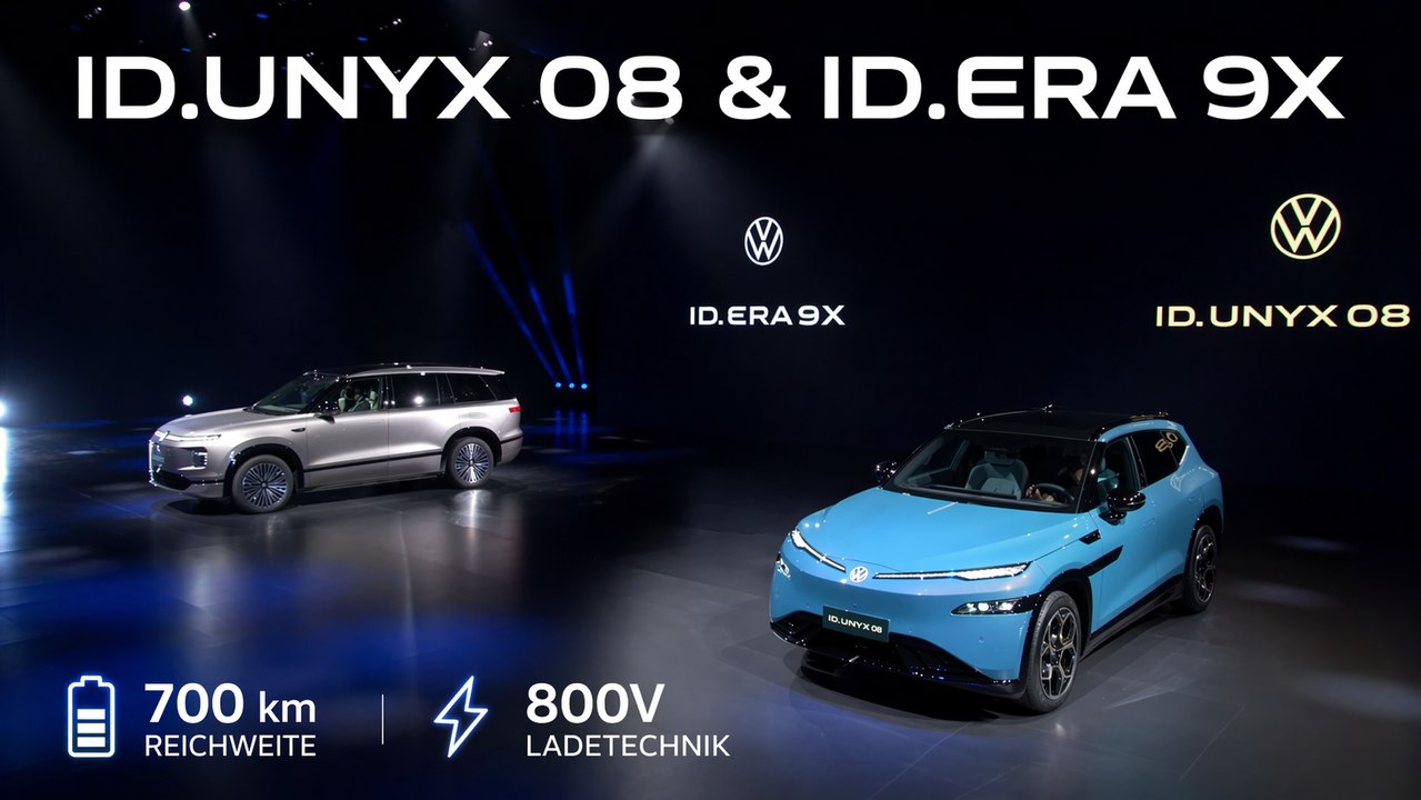 Volkswagen ID UNYX 08 & Volkswagen ID. Era 9X – VW zeigt Zukunft in China