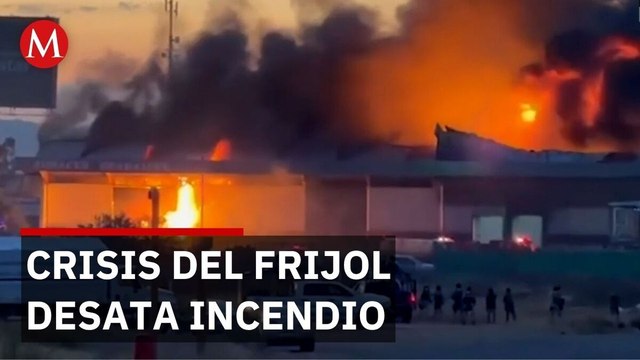 Bodegas del Bienestar en Zacatecas destruidas por incendio tras protesta de productores de frijol