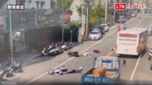 新店安康路機車追撞波及公車 3騎士受傷、78歲翁頭部重創亡