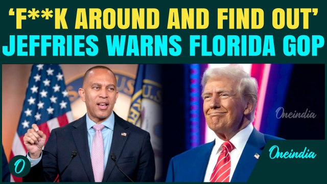 Hakeem Jeffries Targets Trump, Florida Republicans; Sounds Alarm Over Redistricting Fight ‘F Around’