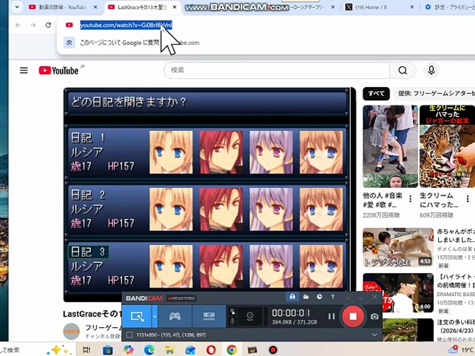 bcam_XのYouTube貼付と動画再生