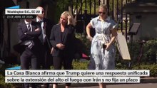 La Casa Blanca afirma que Trump quiere una respuesta unificada sobre la extensión del alto el fuego con Irán y no fija un plazo
