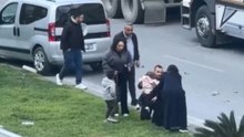 Kağıthane'de can pazarı: Kucağındaki bebeğiyle sinir krizi geçirdi!