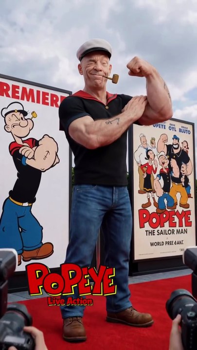 I reimagined the iconic Popeye cast as real actors on the red carpet, #popeye