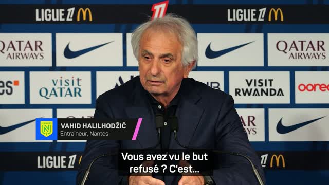 Nantes - Halilhodžić : “Tout est contre nous depuis mon arrivée, peut-être que je suis maudit...”