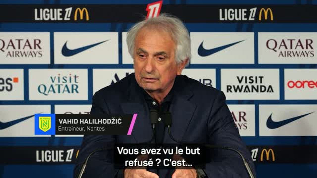 Nantes - Halilhodžić : “Tout est contre nous depuis mon arrivée, peut-être que je suis maudit...”