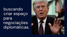 Vídeo - Trump prorroga cessar-fogo com o Irã, mas reafirma manutenção de bloqueio naval
