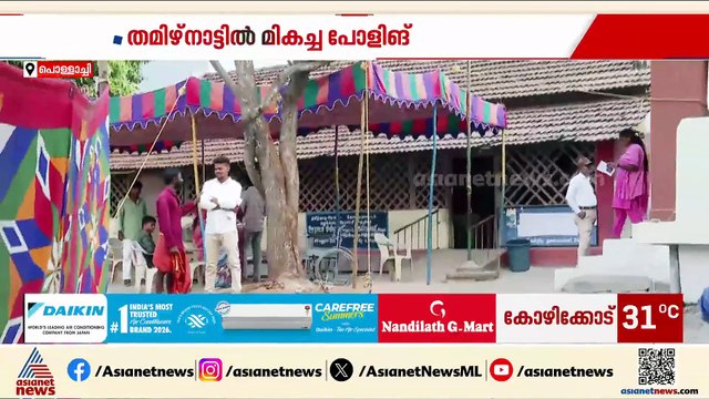 കോയമ്പത്തൂര്‍ ജില്ലയില്‍ ഇതുവരെ 71 ശതമാനം പോളിംഗ്