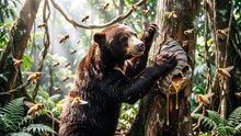 Sun Bear Honey Raid Scene