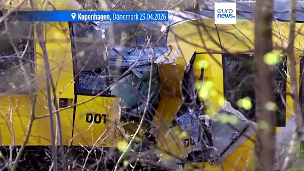 Mehr als ein Dutzend Verletzte bei Zusammenstoß zweier Regionalzüge in Dänemark