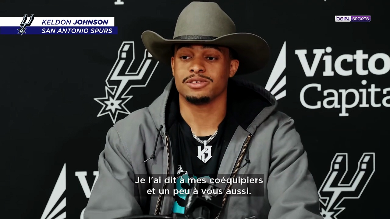 NBA : Les mots émouvants de Keldon Johnson après son titre de 6e homme de l'année