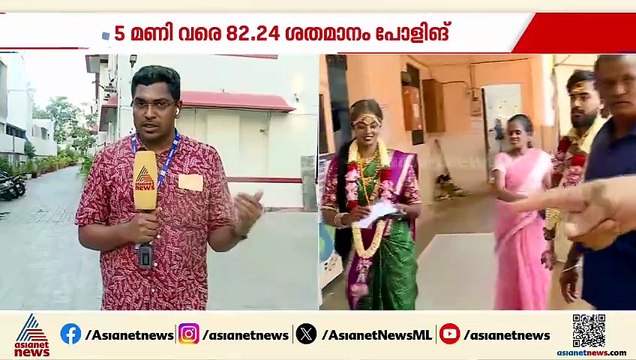 തമിഴ്നാട്ടിൽ റെക്കോർഡ് പോളിങ്; അഞ്ച് മണിവരെ 82.24 ശതമാനം പോളിങ്