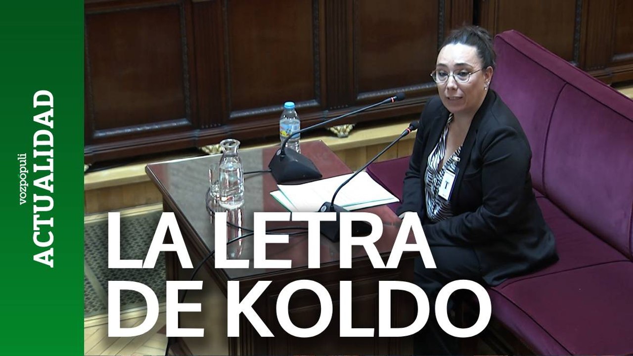 Perito caligráfica confirma la letra de KOLDO en los papeles de ALDAMA