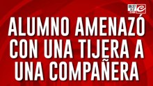 Violencia escolar: alumno amenazó con un arma tumbera a una compañera