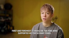Takeru's message to his fans