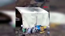 Giresun’da heyelan; sondaj makinesi toprağa gömüldü