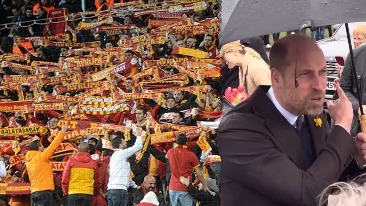 Galler’de Galatasaray taraftarıyla karşılaşan Prens William şaşırdı: Burası nasıl Galler?