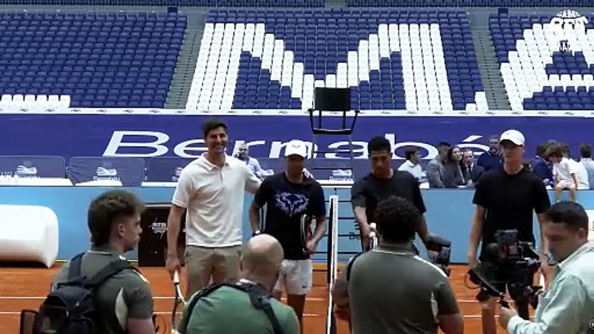 Duelo de muchos quilates: ¡Sinner y Bellingham contra Nadal y Courtois... con Florentino de juez de silla!