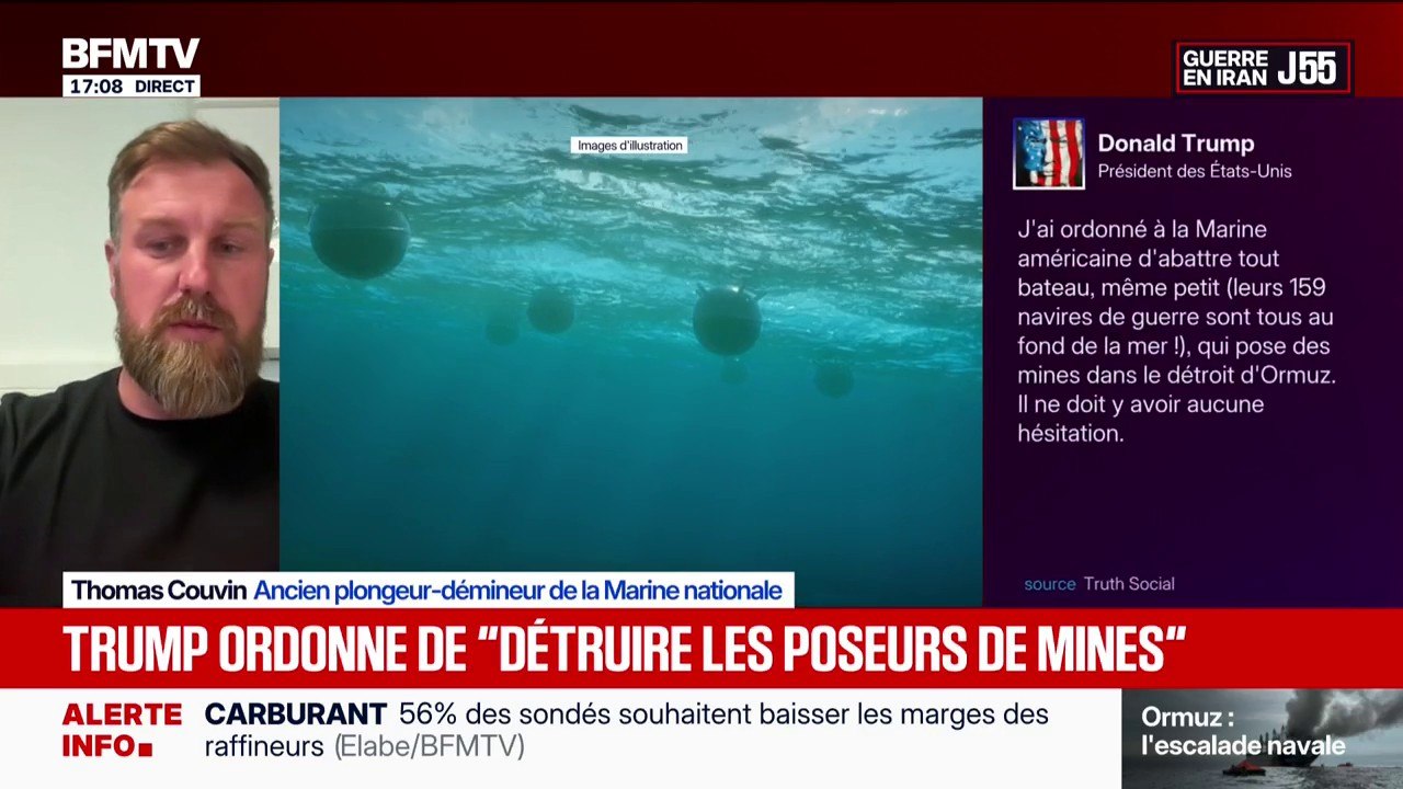 Quelles sont les mines que l'Iran pose dans le détroit d'Ormuz? Les explications de Thomas Couvin, ancien plongeur-démineur de la Marine nationale