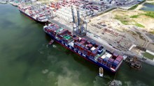 DP World en Ecuador inauguró la expansión de su terminal. El proyecto amplía el muelle hasta 700 metros Posorja Guayas