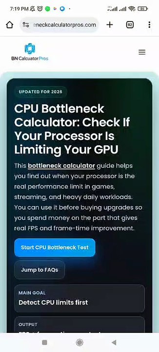 Download Latest Version Of Bottle Neck Calculator 2026