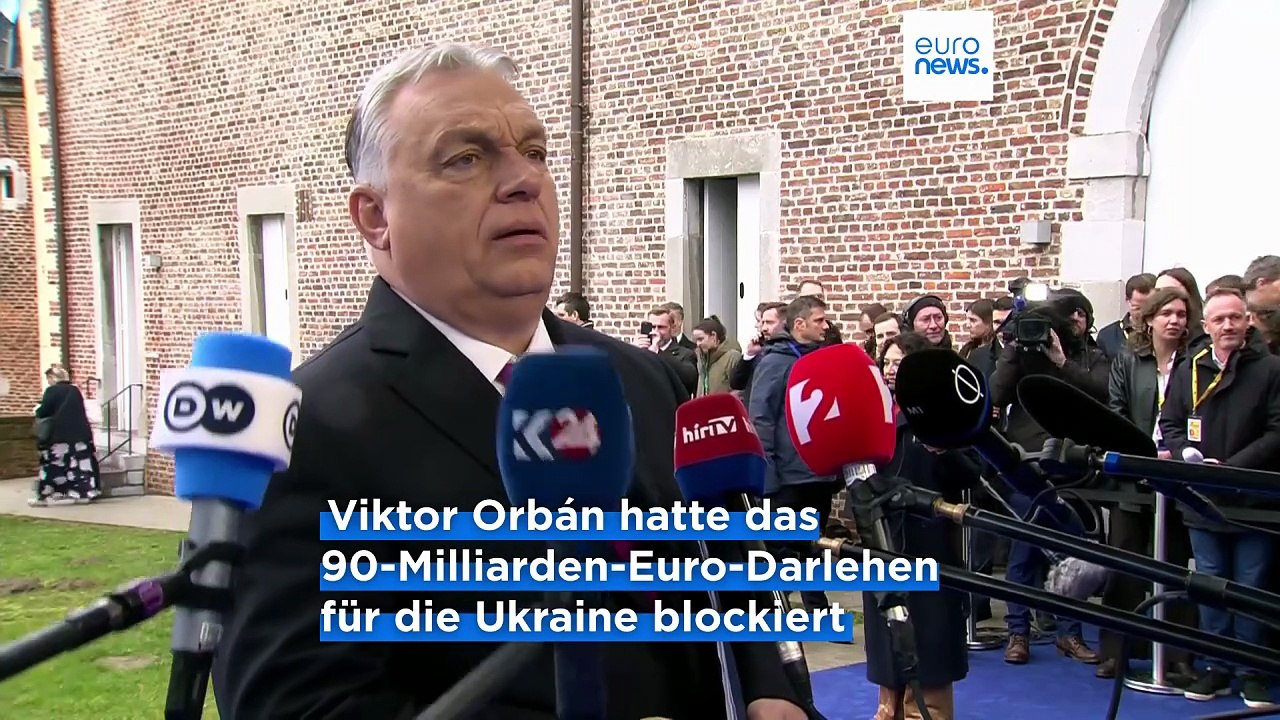 Nach Streit und Ungarns Veto: EU vergibt 90-Mrd-Kredit für Ukraine