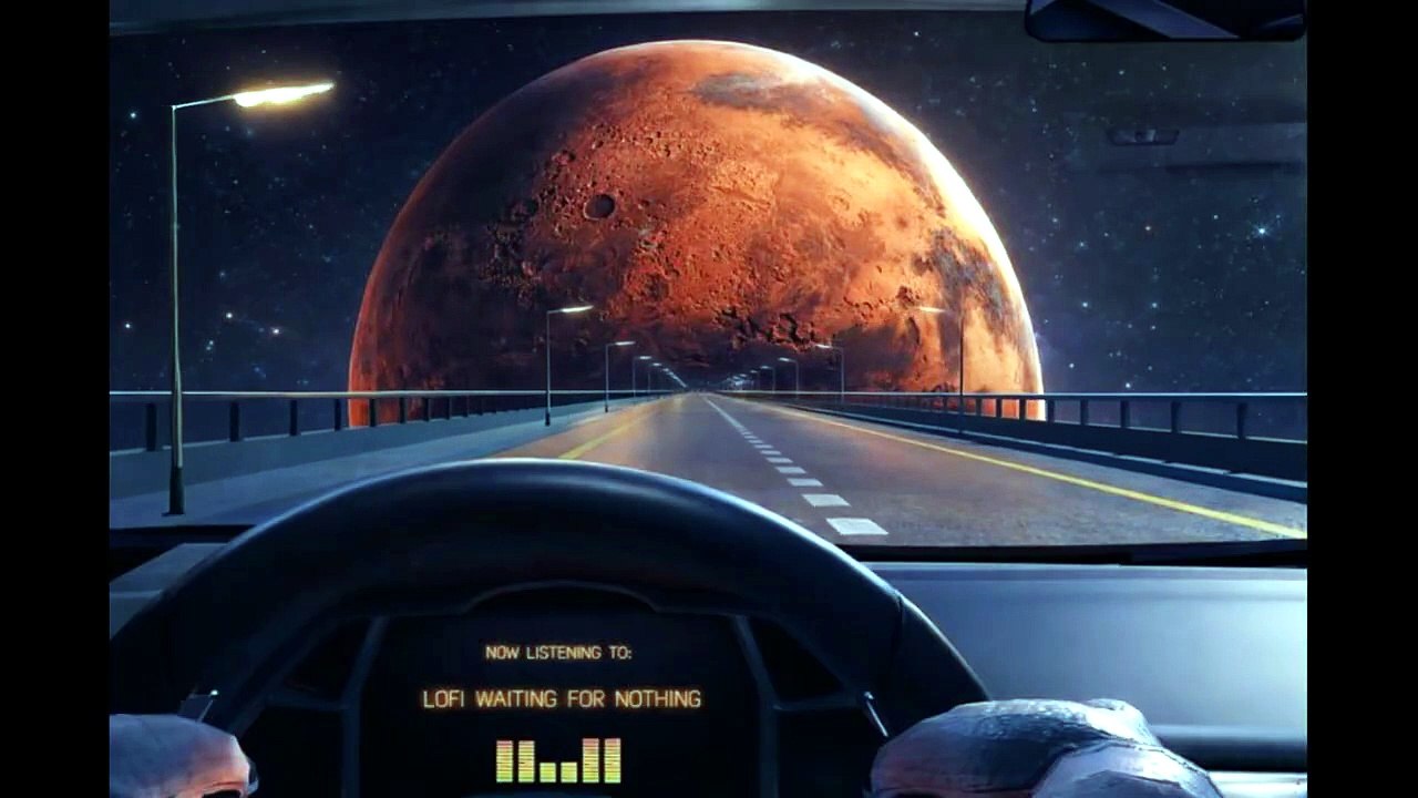 [LOFI] 🚗🌌 Driving to Mars in Silence _ Deep Space LoFi for Focus & Late Nights