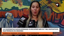 La cooperativa Nueva Esperanza ya recuperó más de 7 mil dispositivos electrónicos en Misiones