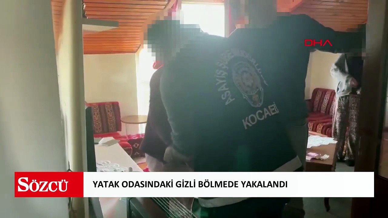 26 yıl hapis cezasıyla aranan firari hükümlü, yatak odasındaki gizli bölmede yakalandı