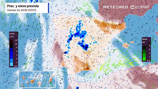 Inminentes tormentas fuertes por una dana