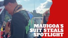 A statement stitched in culture: Mauigoa’s suit steals the spotlight