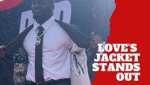 Jeremiyah Love stood out on draft night with a jacket that went beyond fashion