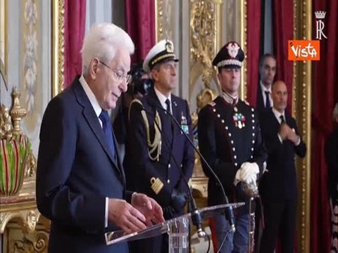 Mattarella: I valori della Resistenza sono scolpiti nella Costituzione
