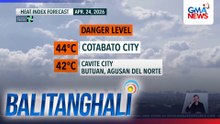 Heat index forecast (Apr. 24, 2026) | Balitanghali