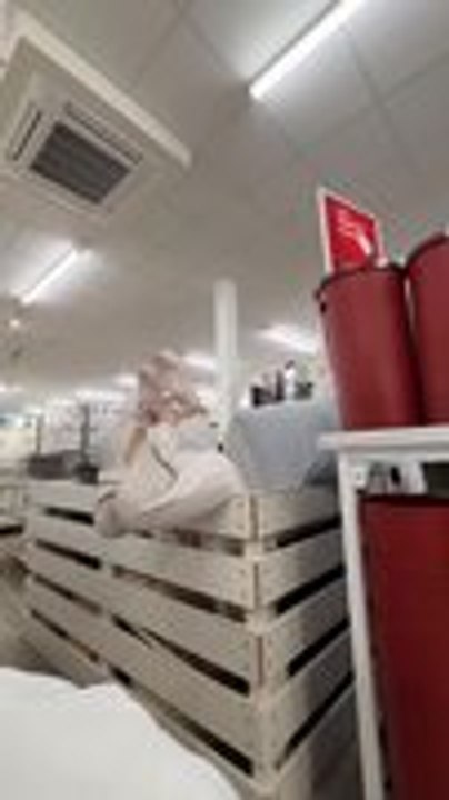 Woman Hilariously Falls Face-First Into Large Wooden Box and Calls for Help